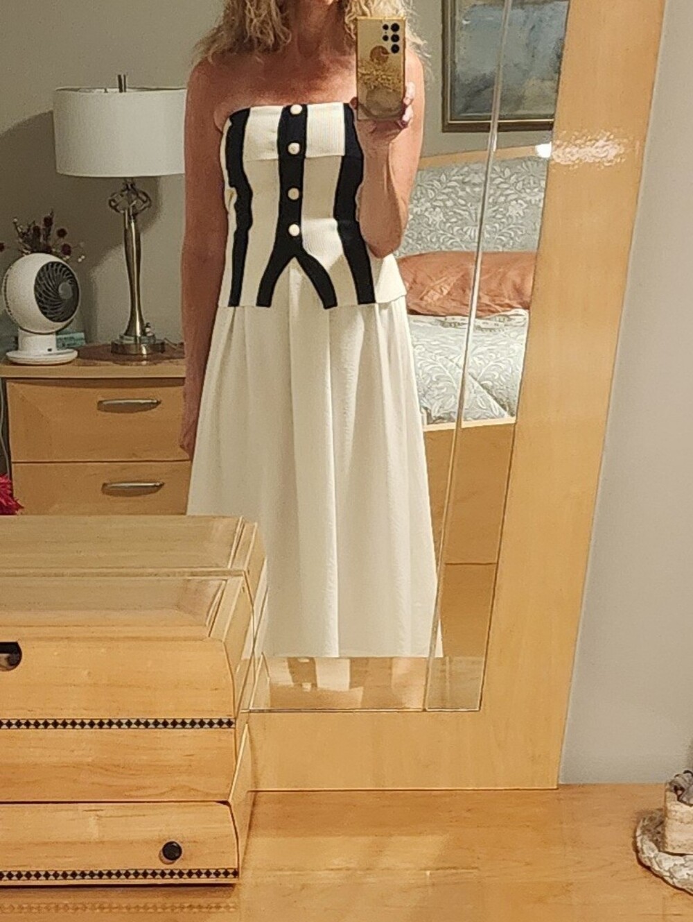 Moon River Two Textured Dress Size Medium